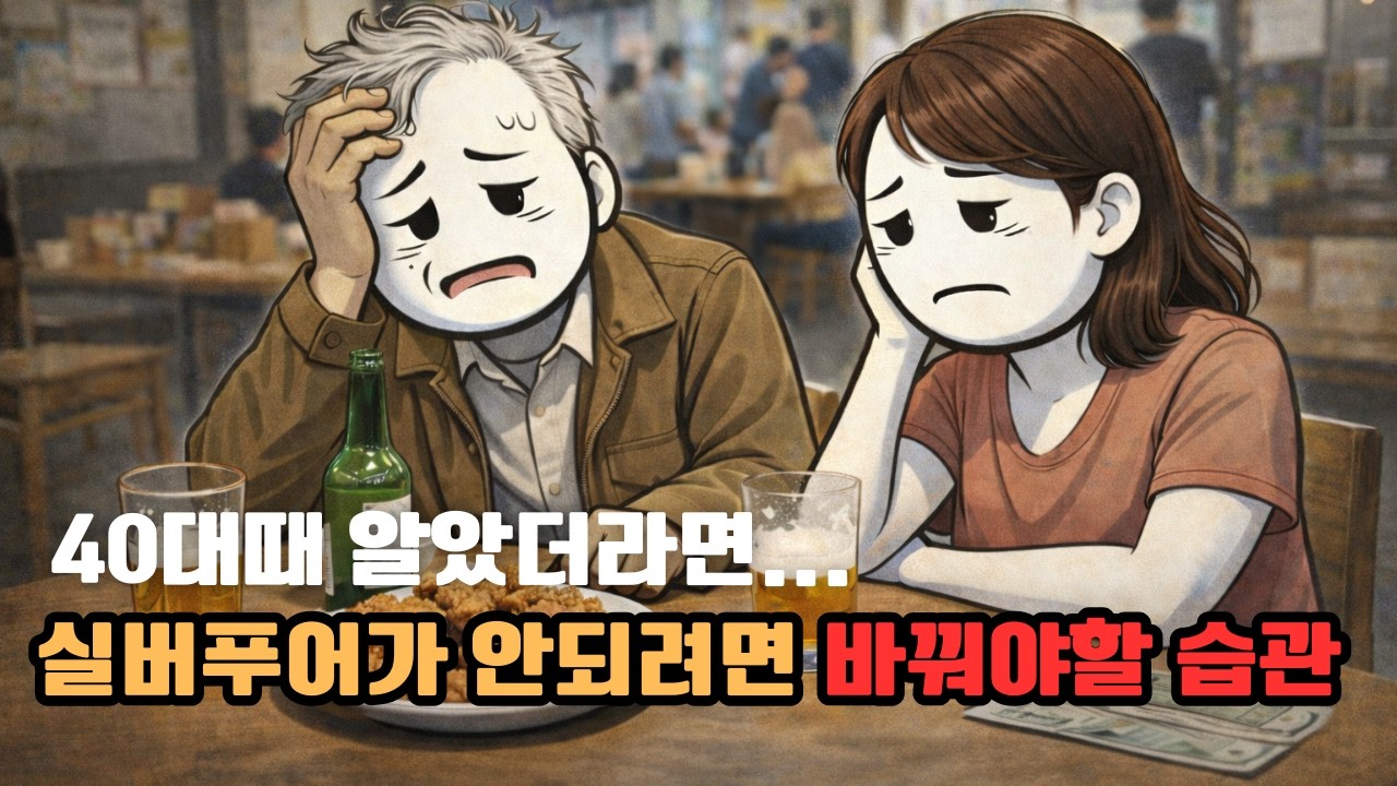 체면소비습관을 바꿔야 실버푸어로 가지 않습니다