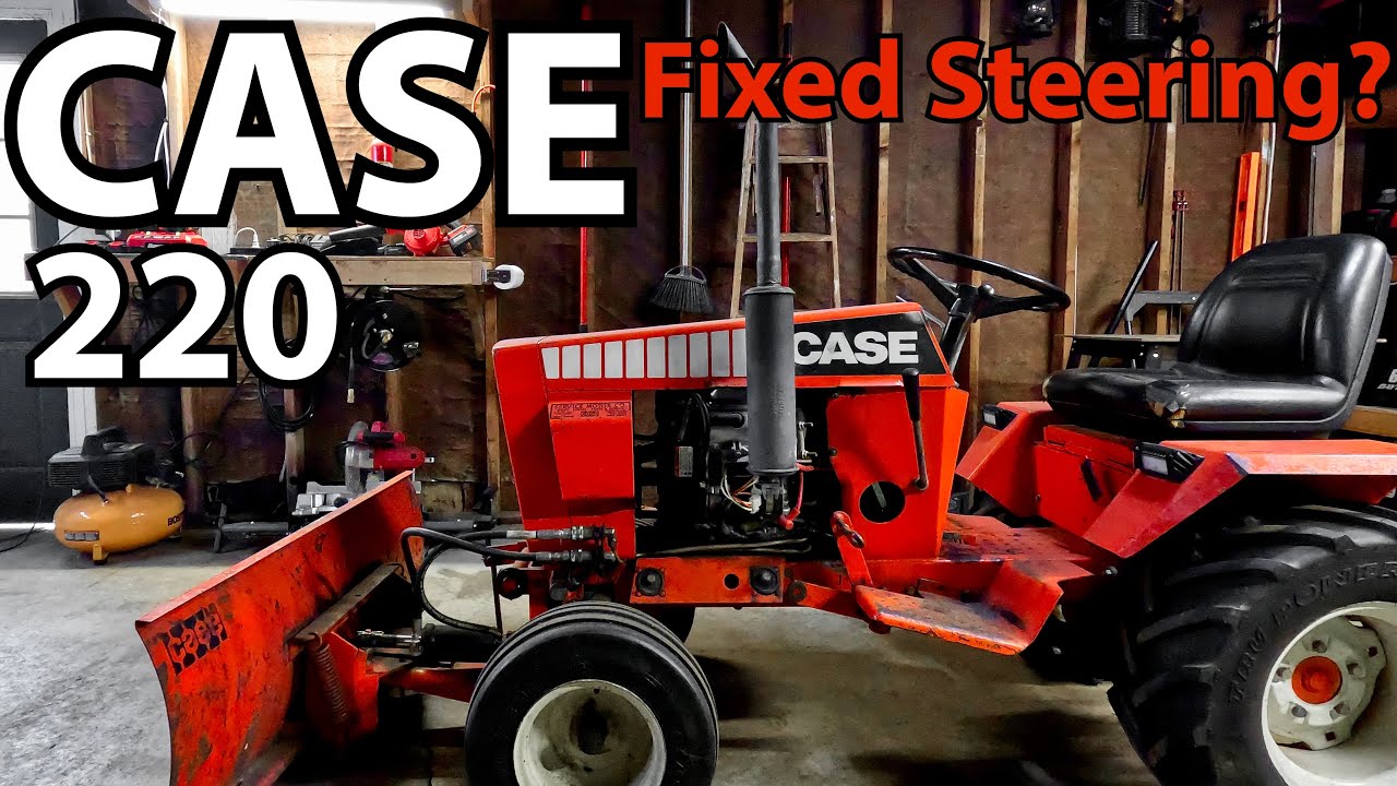 Fixing Steering Problem on a Case 220 Garden Tractor ( and fixed tire).