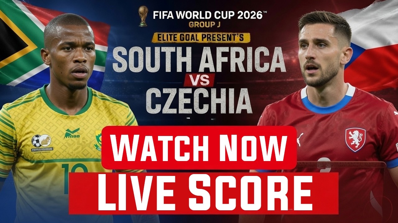 🔴LIVE: South Africa-vs-Czechia Score | FIFA World Cup 2026 Group Stage Live Match Commentary & Score