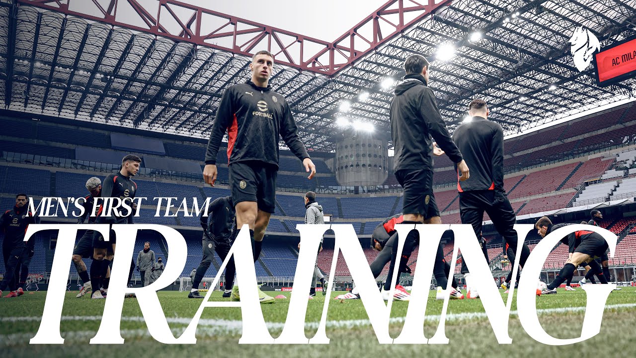 Rossoneri training at San Siro ahead of #MilanCagliari