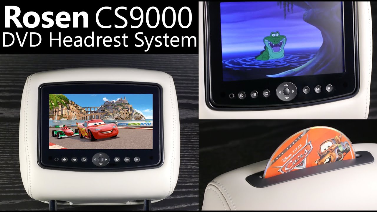 Rosen CS9000 Dual DVD Headrest with HDMI input option