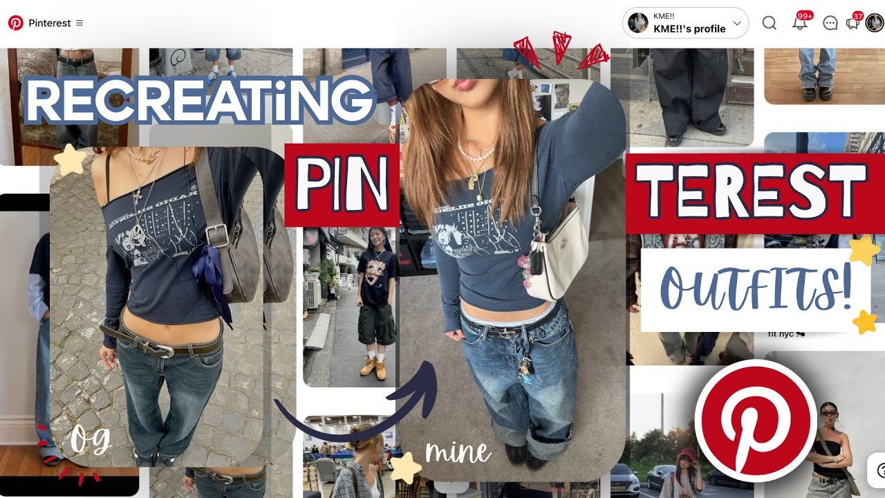 ⭐️ PINTEREST—Inspired Outfits 💌 thrifted + from my closet ✧❀•