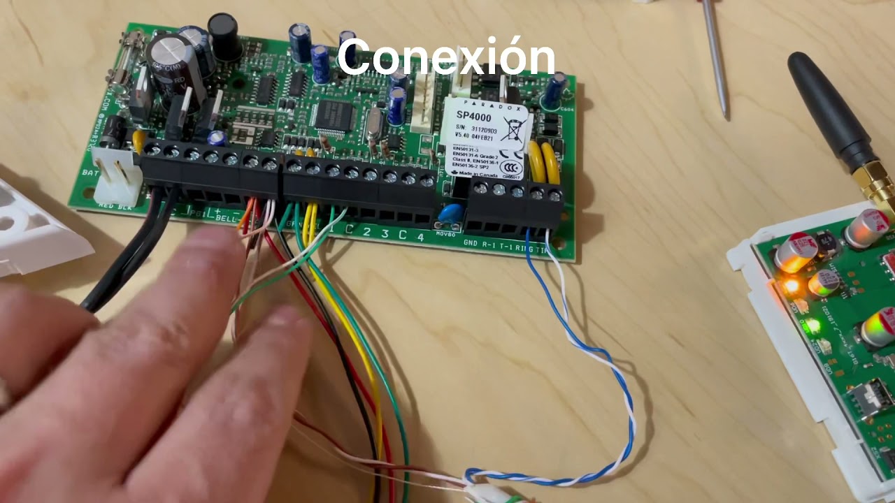 Trikdis G16T con SP + reporte a CRA, como configurar, conectar módulo GPRS universal con Alarma PDX