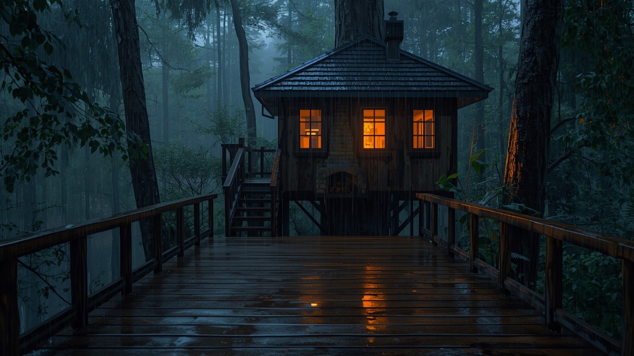 Forest Rain Sounds for Sleeping 🌧 (No Ads) Unwind, Relax & Sleep Deeply | The Rainy Room ☔️