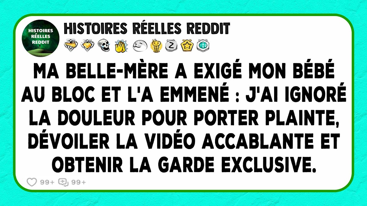 Ma belle-mère a exigé mon bébé au bloc et l'a emmené : J'ai ignoré la douleur pour porter plainte...