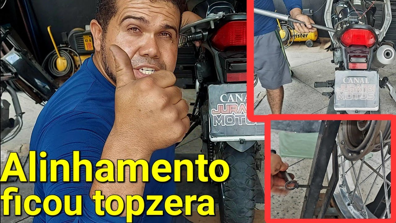 Cliente decepcionado com a moto torta agora ficou feliz com o resultado do alinhamento