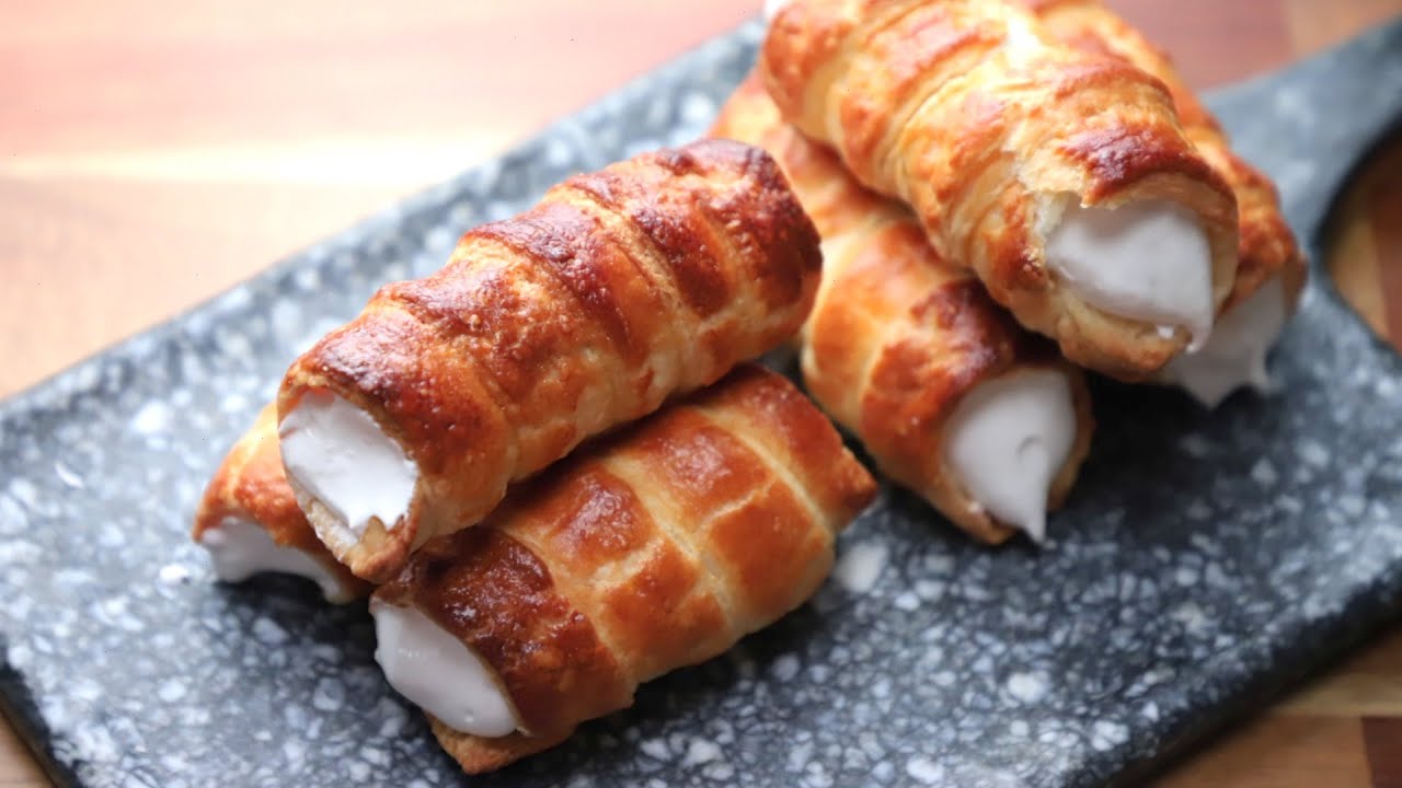 Cream Rolls Recipe - Homemade Pastry Sheet Recipe - Summer Special