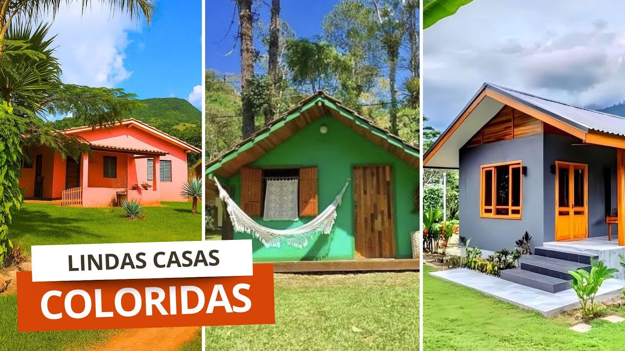 22 Casas COLORIDAS de CAMPO | Do Simples ao Moderno