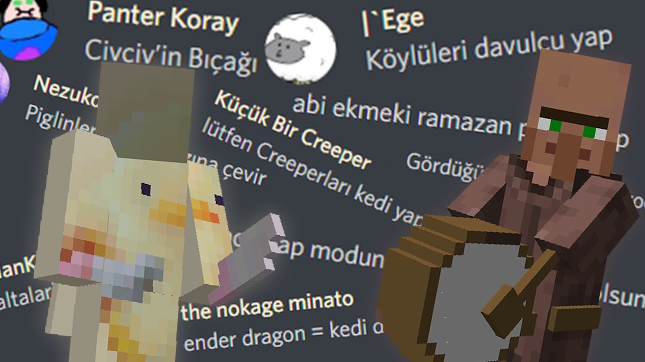 Minecraft'ı Sizin Fikirlerinize Göre Tasarladım