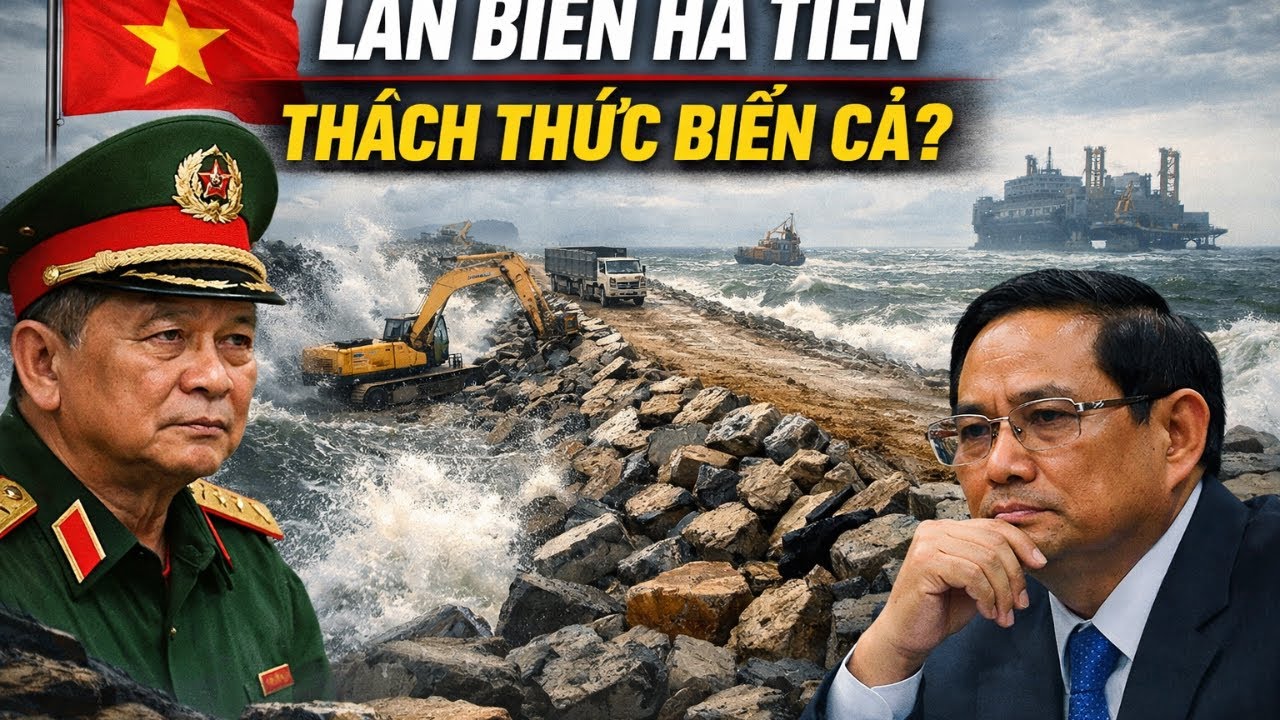 HÀ TIÊN LẤN BIỂN TRƯỚC SÓNG DỮ CON ĐƯỜNG 25M THÁCH THỨC THIÊN NHIÊN HAY CANH BẠC NGUY HIỂM VỚI BIỂN