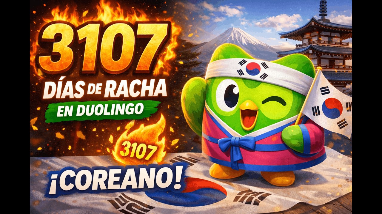 3107 Días de Racha - Duolingo - Coreano