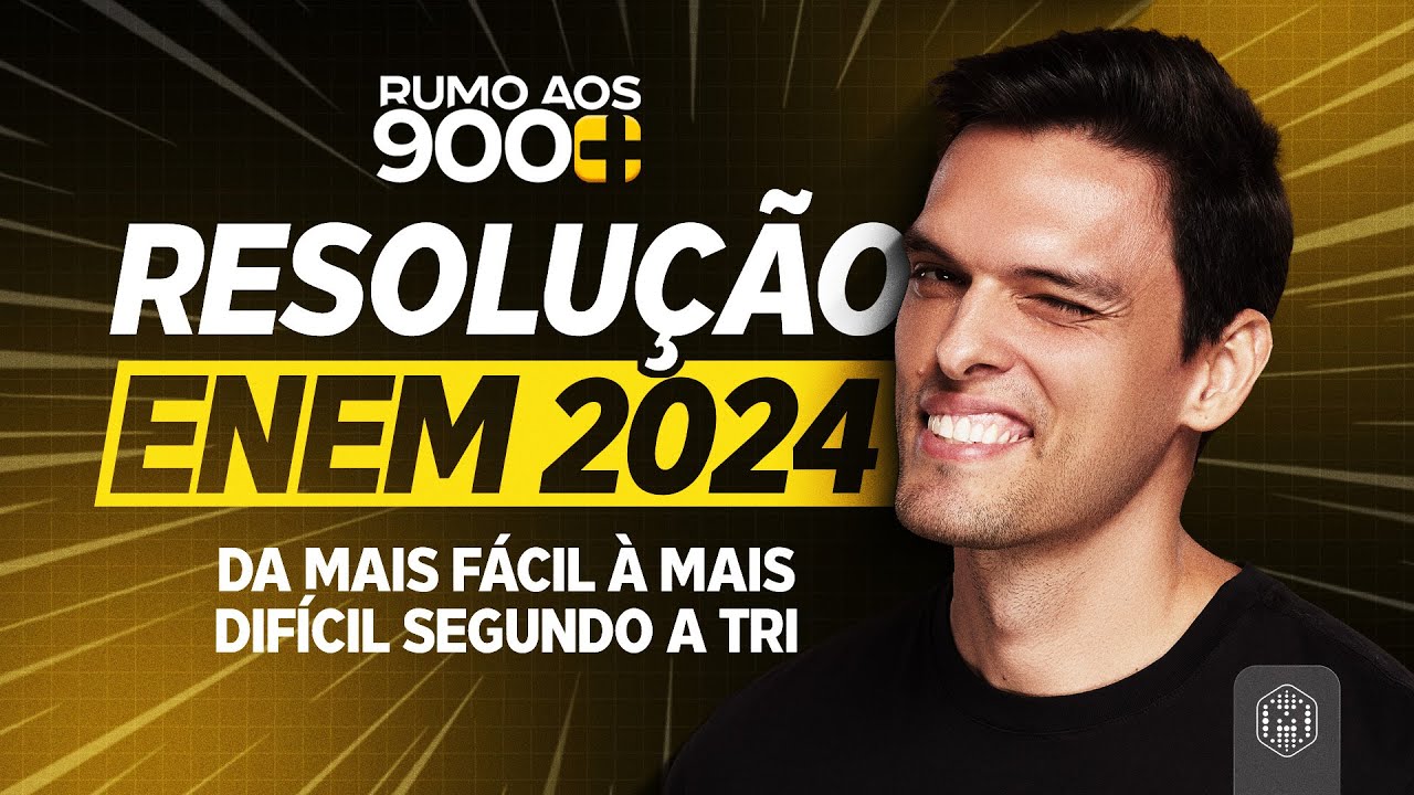 Resolução das 45 questões de Matemática do ENEM 2024 | Rumo aos 900+ | Semana de Aquecimento