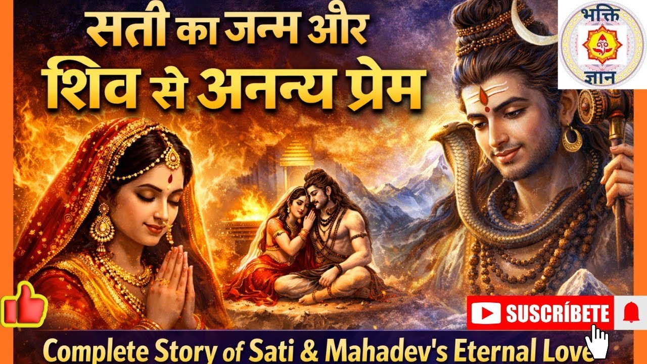सती का जन्म और शिव से अनन्य प्रेम | सती की पूरी कथा | Sivratri Parv | Shiv Katha | @Bhaktigyan-f7q 