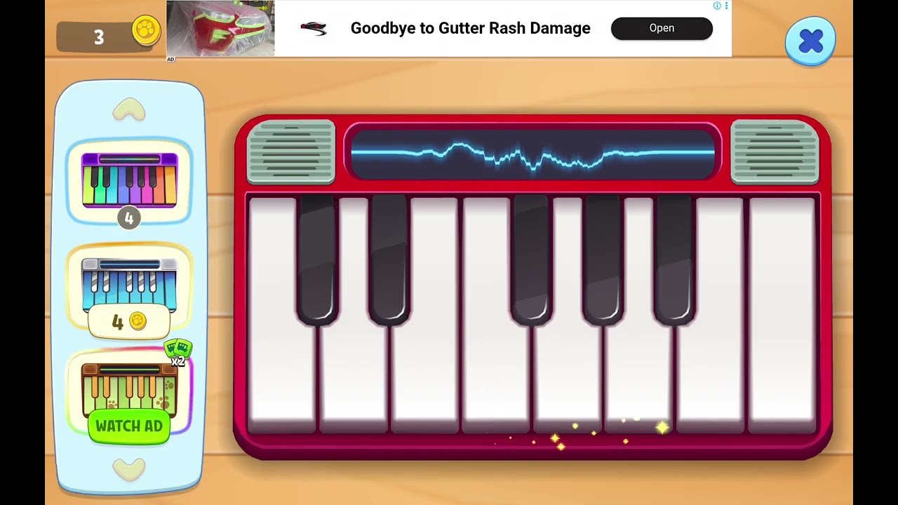 My Talking Tom Friends 1 The Piano Instrument When We Play