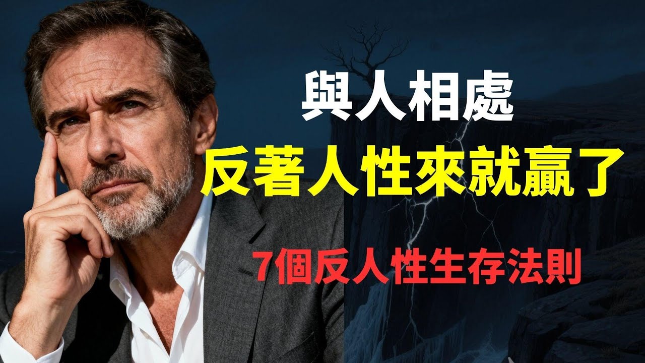 別讓本能毀了你的一生！耗時總結的7個反直覺社交真相：成熟不是懂事，而是懂得違背人性！