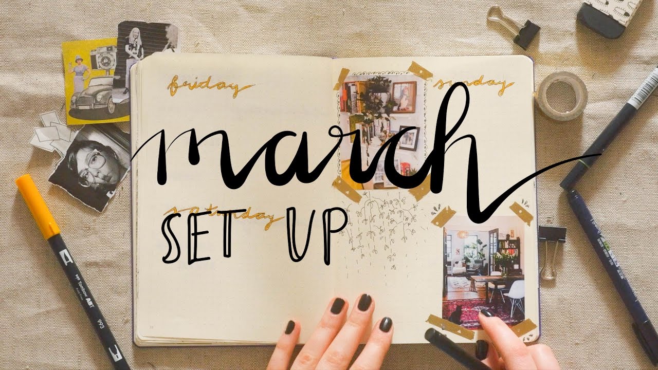 bullet journal | March 2017 setup