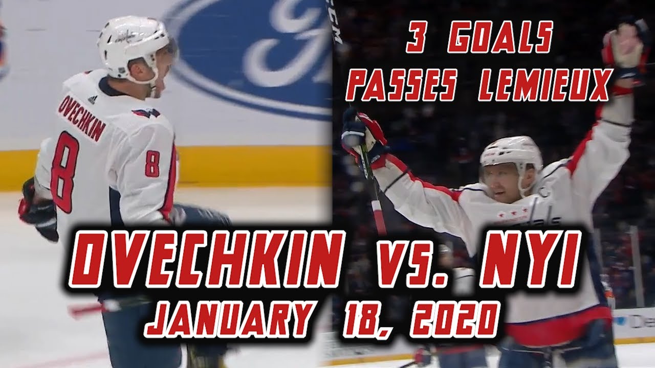 Ovi Passes Mario Lemieux With 2nd Straight Hat Trick (1/18/2020)