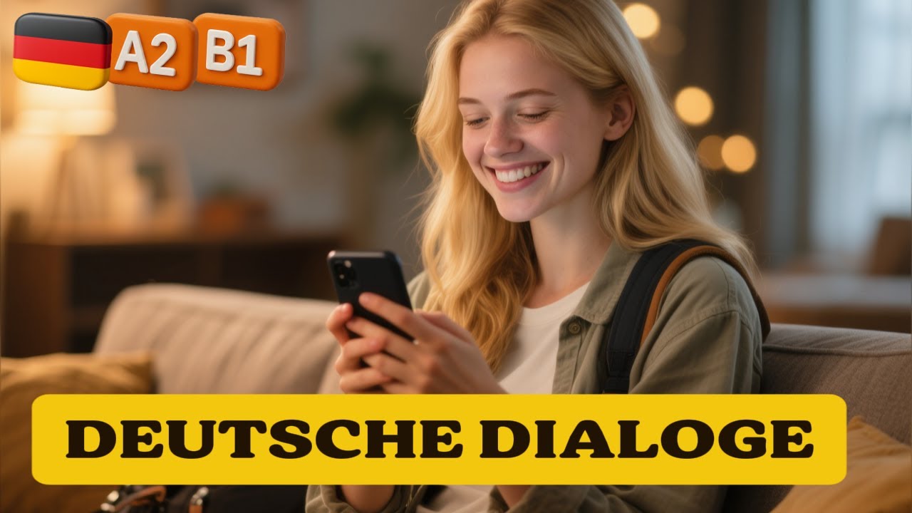 🎧 Echte deutsche Gespräche: 3 authentische Dialoge für A2-B1 | Hören & Lernen