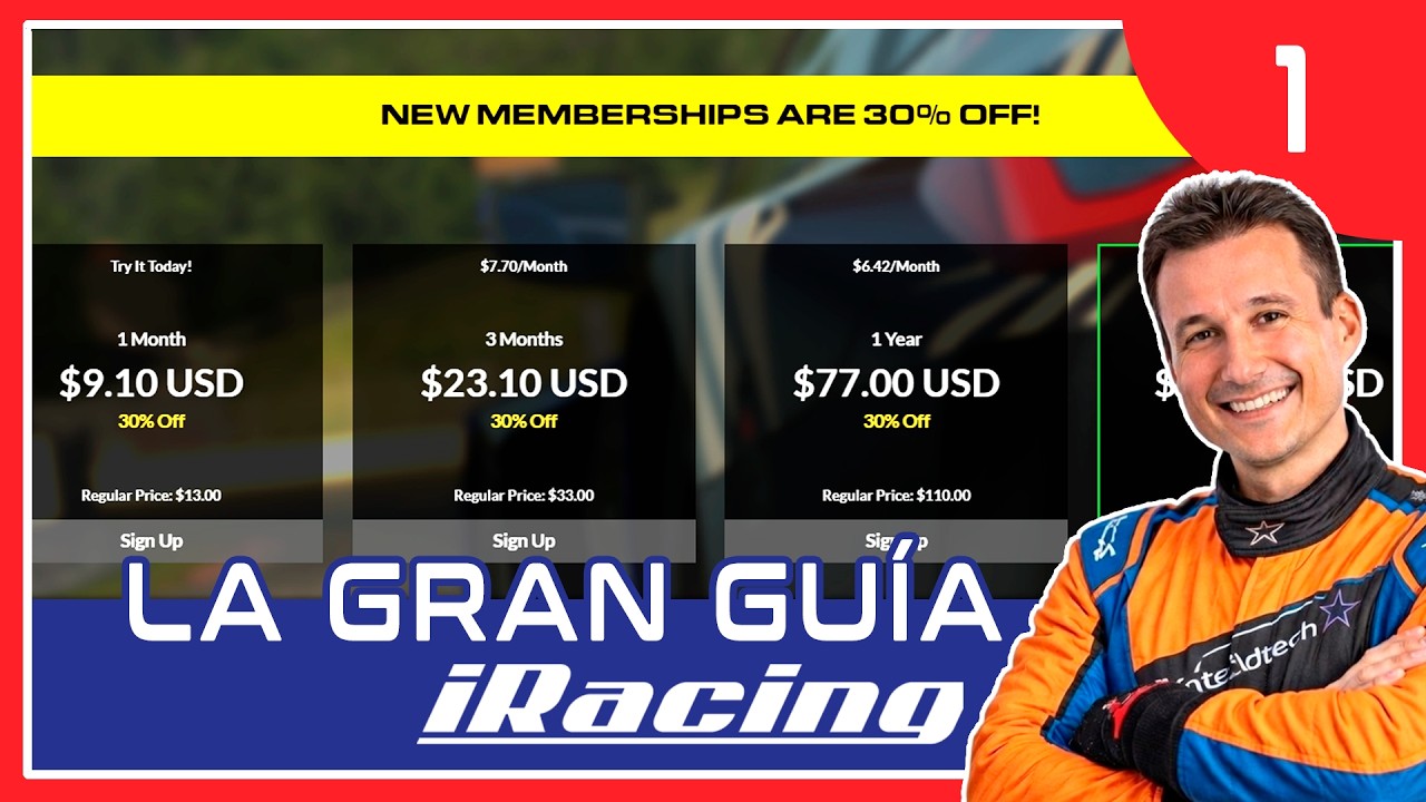 COMO REGISTRARSE en IRACING y CUAL ES EL CONTENIDO BASE | La Gran Guía de iRacing #1