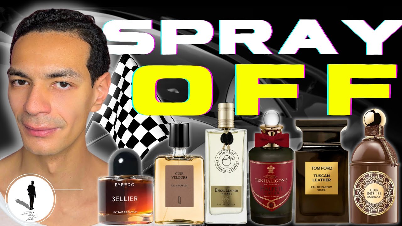 SPRAY OFF CHALLENGE / BEST COLOGNE FOR MEN IN THE WORLD 🌎 / LEATHER FRAGRANCES