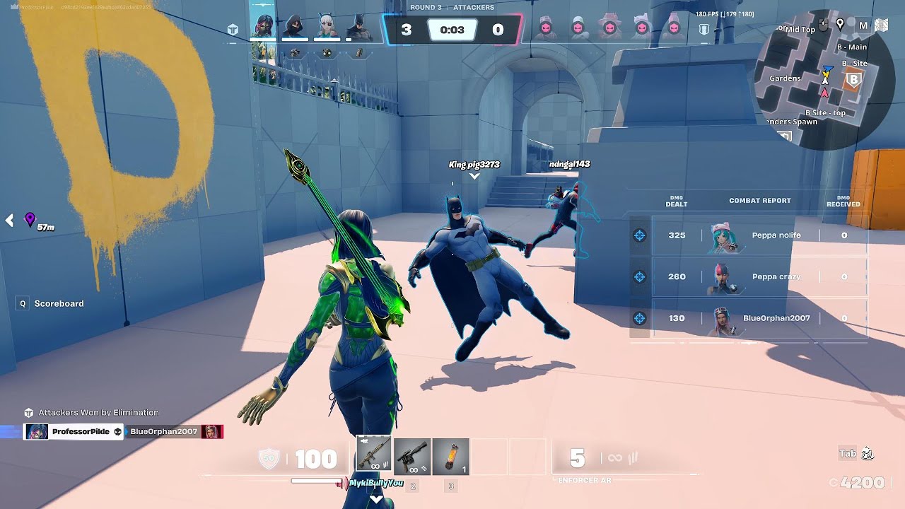 im just playing with the better team in fortnite ballistic