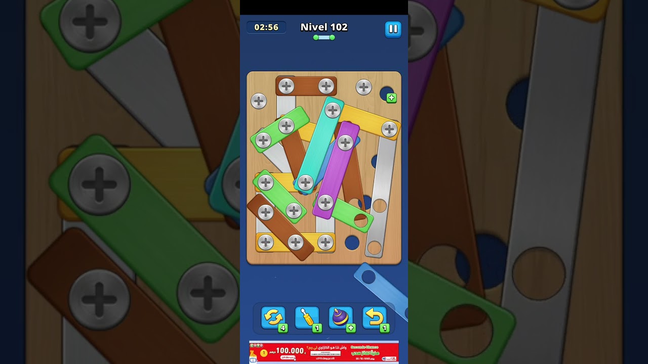 رمضان كريم take off bolts : screw puzzle levels 101 102 103 104 games 