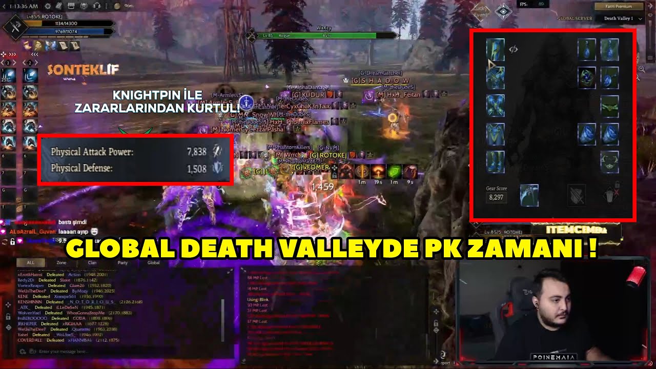 PoineMaia - +9 Reaper , +8 Radiant Set ve +5 Takı Setli Warrior'a Girip PK Atıyor ! Rise Online