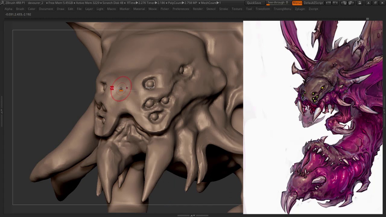 Sculpting Devourer from Starcraft