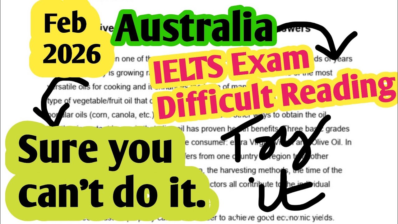 IELTS Reading Tips and TRICKS | Feb2026 ielts exam  Australia | IELTS EXAM reading relish taste