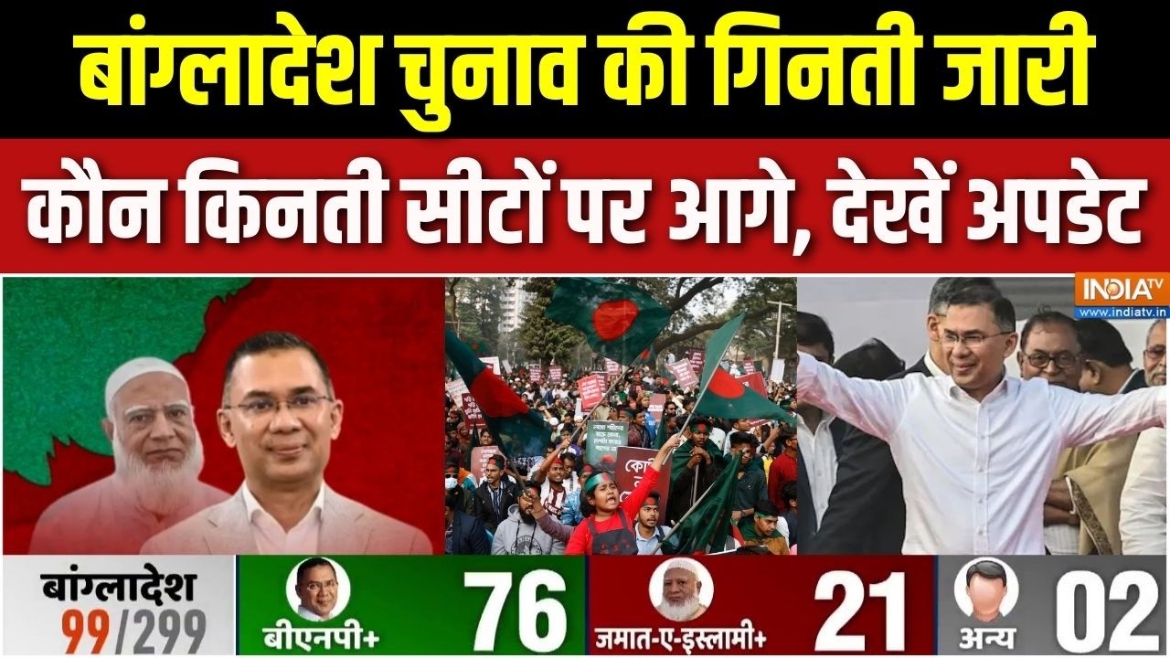 Bangladesh Election Result Updates: बांग्लादेश में कौन आगे, कौन पीछे? | Tarique Rahman | Dhaka | BNP