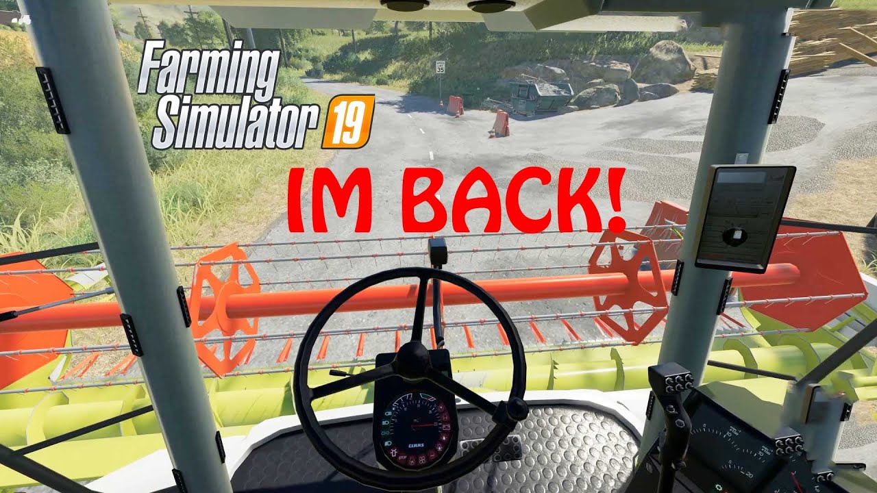IM FINALLY BACK in Farming Simulator 2019 | NEW CLAAS DOMINATOR MOD | PC | PS4 | Xbox One