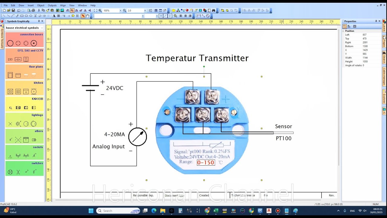 Temperatur Transmitter dan Instruksi AVG pada PLC Omron CP1H XA