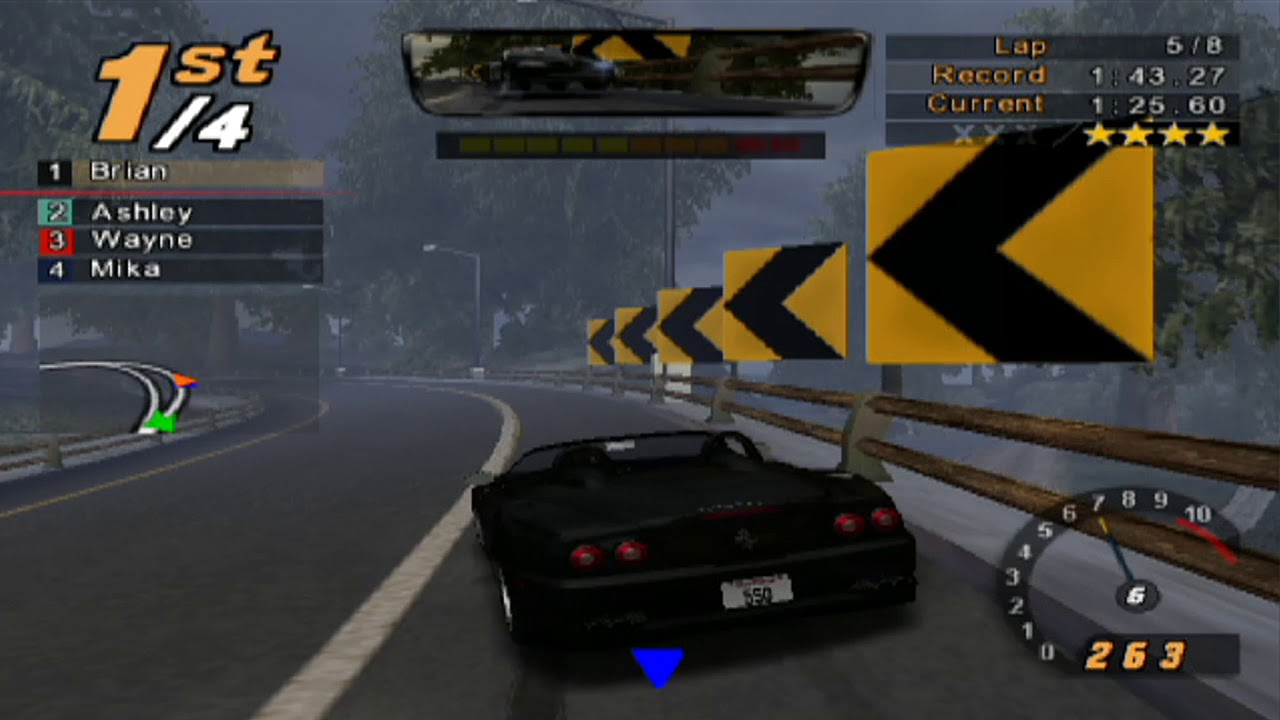 Need for Speed: Hot Pursuit 2, 8 Laps National Forest - Ferrari 550 Barchetta