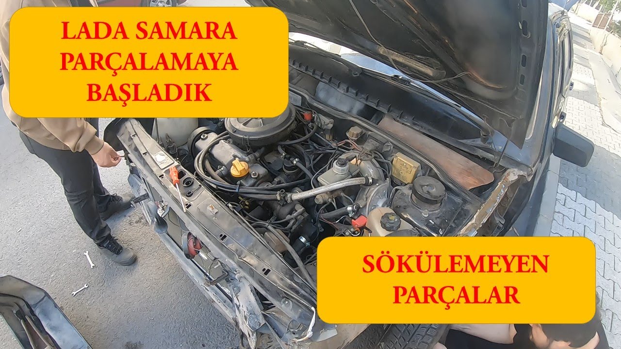 Lada Samara Tampon Sökme, Çamurluk Sökme, Far Sökme Vs. Part 1