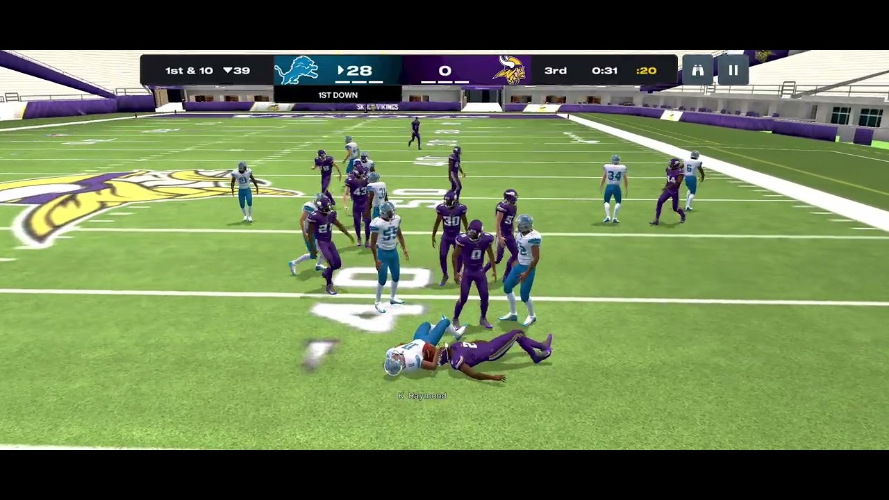 Motorola  Moto G54 Játék Teszt  MADDEN NFL 26   DETROIT LIONS   VS  Minnesota Vikings