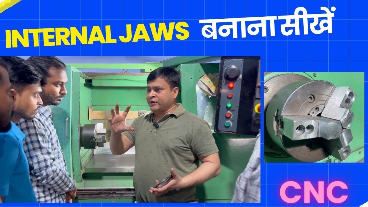 INTERNAL ID JAWS ON CNC MACHINE |CNC VMC PROGRAMMING