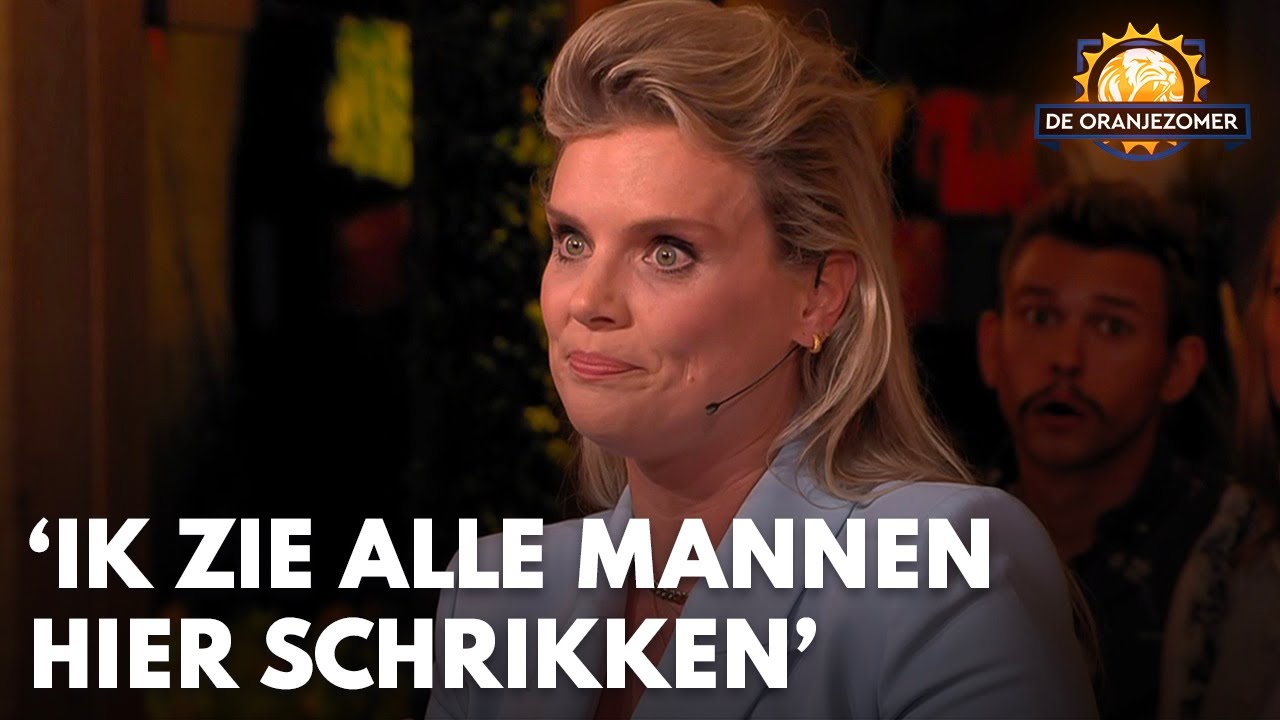 Seksuoloog Eveline deelt onderzoeksresultaten: 'Ik zie alle mannen hier schrikken' | DE ORANJEZOMER