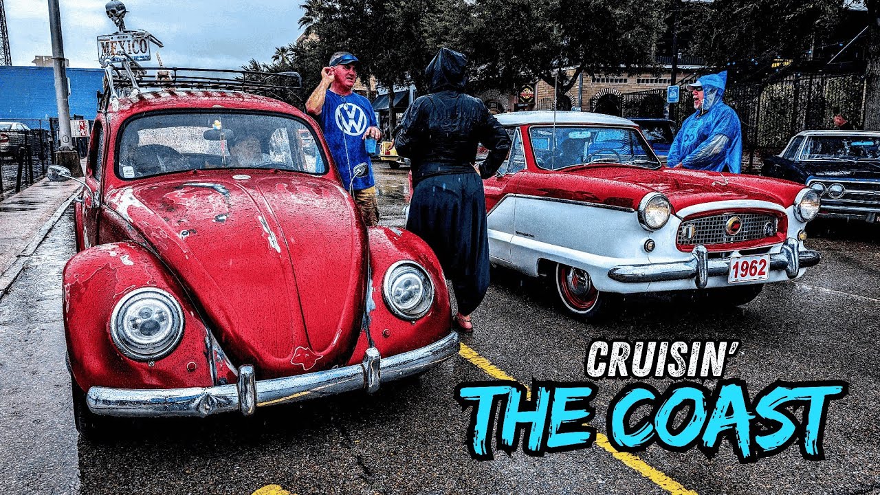 ✨Classic Cars Shine in the Rain 🌧️ Cruisin' the Coast 2025 Gulfport, MS in 4k ⛱️10/5/25