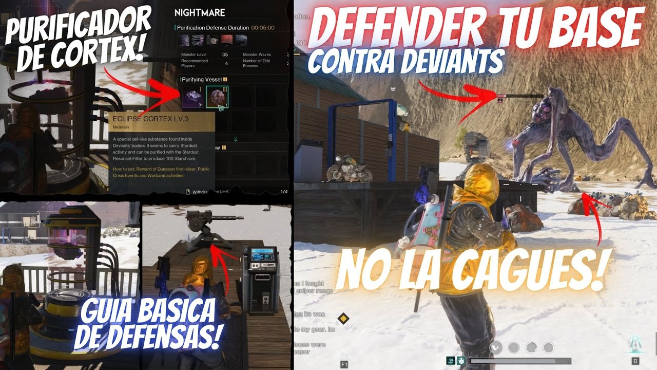 NO LA CAGUES! DEFENDER TU BASE! PURIFICACION de CORTEX! GUIA BASICA DEFENSAS | ONCE HUMAN en Espa&ntilde;ol