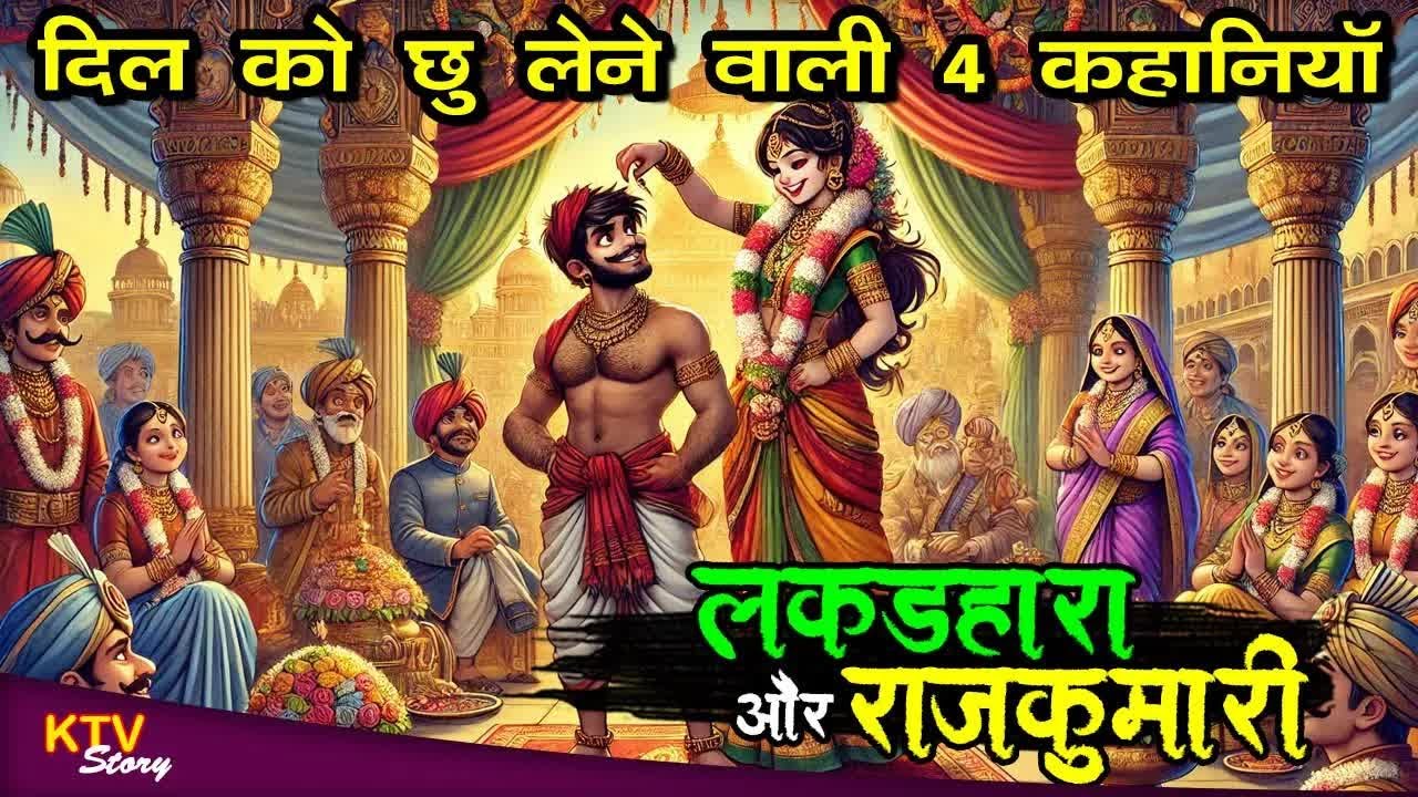 KTV585-4 लकडहारा और राजकुमारी, LAKADHARA AUR RAJKUMARI, MAN KO CHHU LENE WALI 5 KAHANIYAN @KTVSTORY.