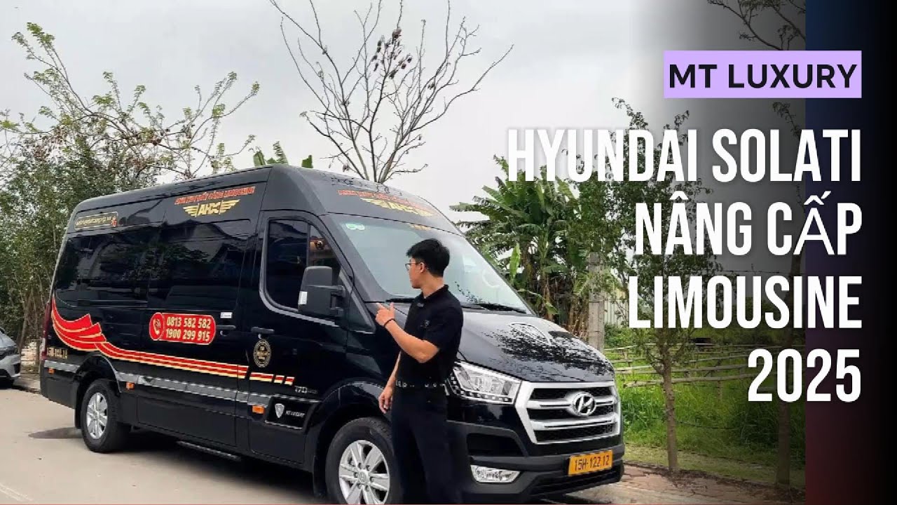 Hyundai Solati nâng cấp Limousine 2025 đầy đủ tiện nghi đã về với nhà xe Anh Huy Đất Cảng Limouisne