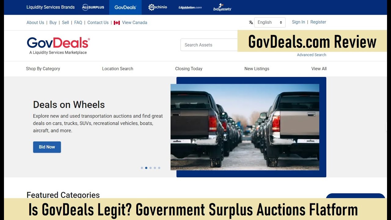 GovDeals Review &ndash; Is GovDeals Legit? Government Surplus Auctions