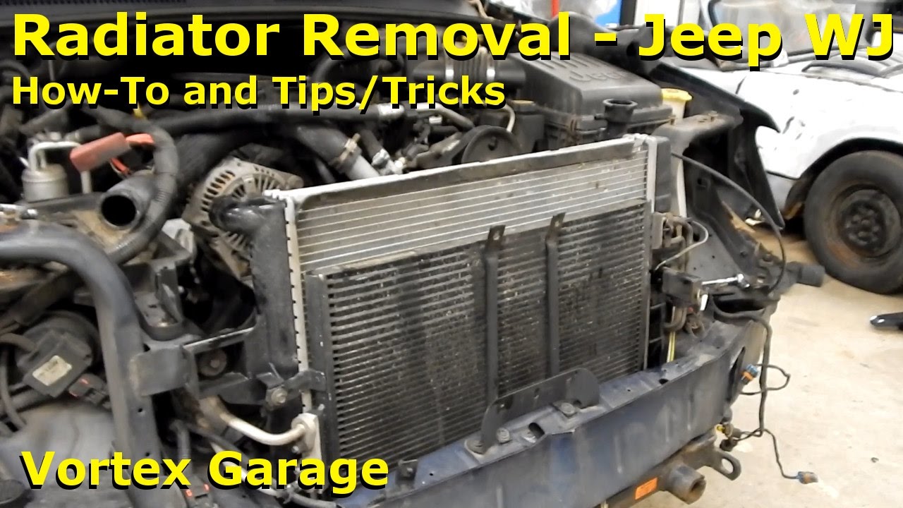 How to Remove the Radiator on a Jeep WJ Grand Cherokee & Tips!  - Vortex Garage Ep. 25