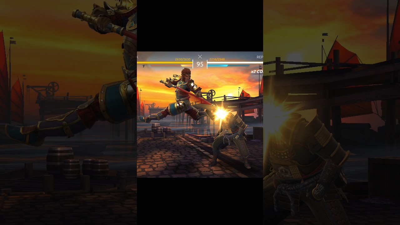 Shadow fight 2 X Shadow Fight 4 | Monkey King | Wukong | #shadow #shadowfight2 #shadowverse #sf2