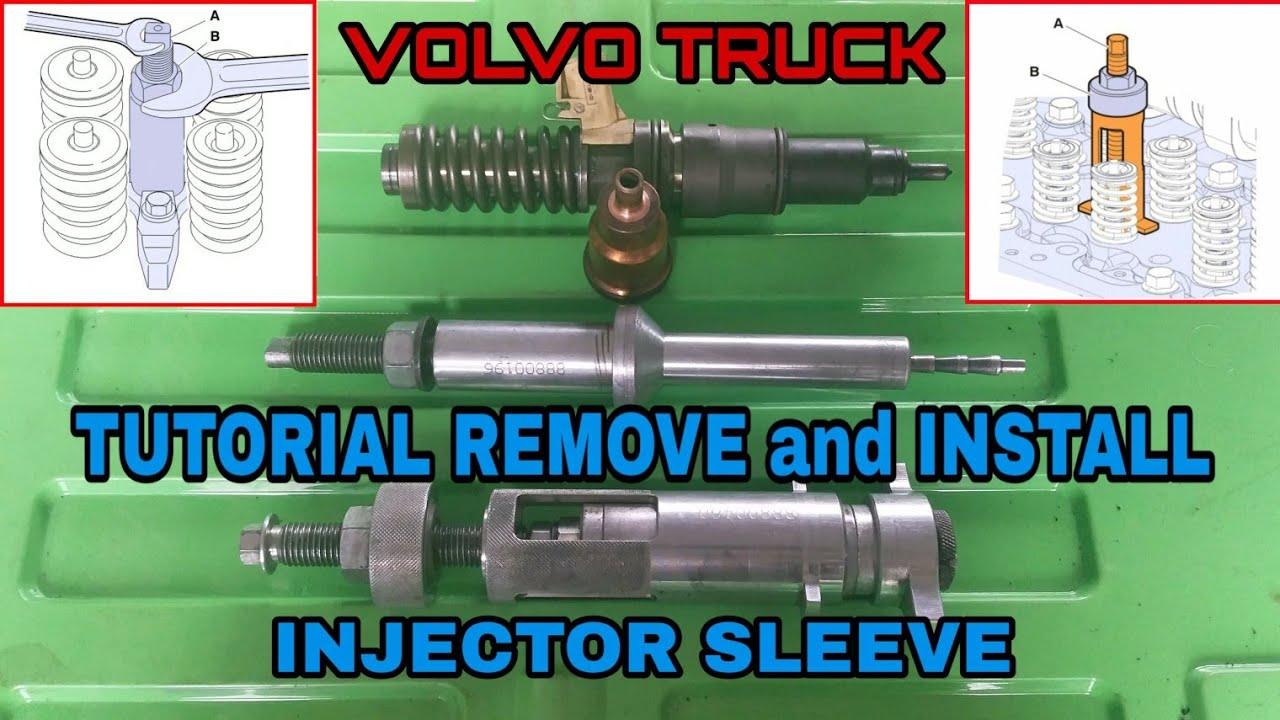 Injector Sleeve Installation And Removal - Volvo D13 Engine