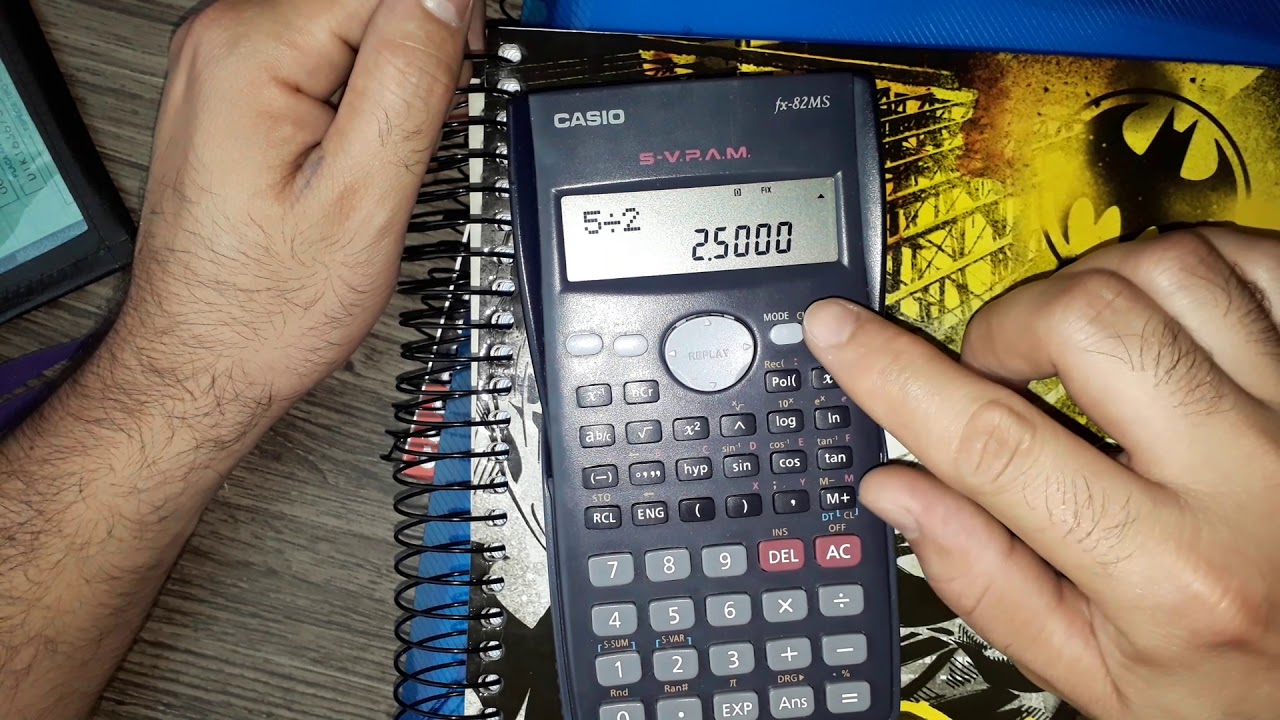 COMO DEFINIR A QUANTIDADE DE CASAS DECIMAIS APÓS A VÍRGULA NA (CALCULADORA CIENTÍFICA CASIO).
