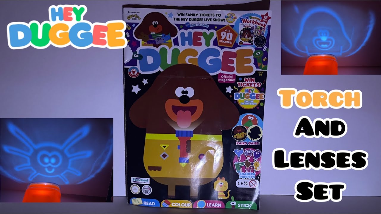 Hey Duggee magazine issue 14, Oct/2022 with Torch and lenses set 🔦