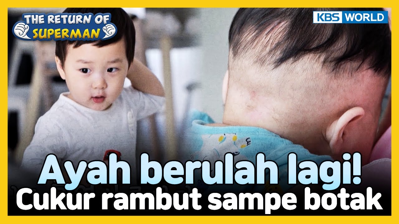 [IND/ENG] Jungwoo pertama kali potong rambut! | The Return of Superman | KBS WORLD TV 231119