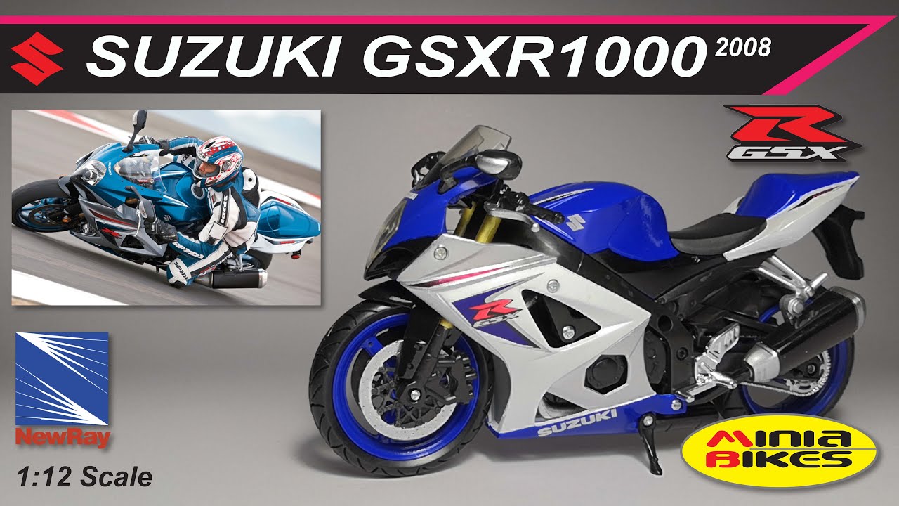EP293 | SUZUKI GSXR1000 (2008) | NEWRAY | 1:12 SCALE | SPORTBIKES | DIE CAST
