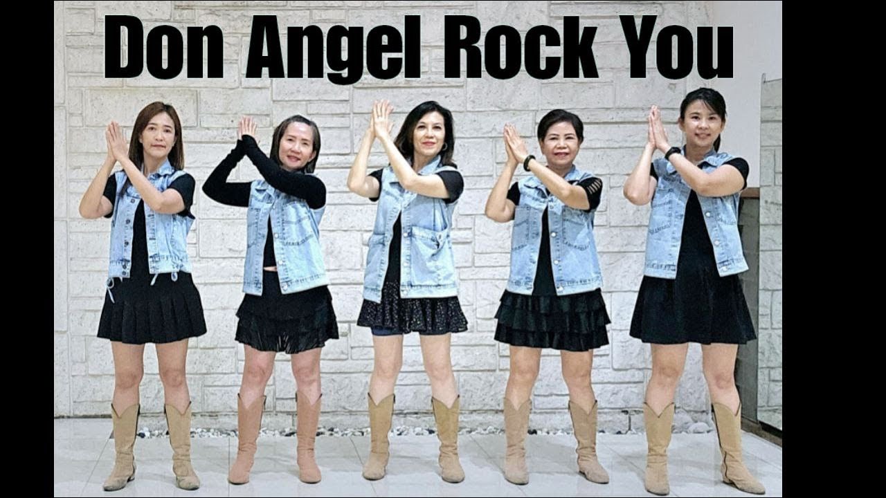 Don Angel Rock You Line Dance (demo & count)